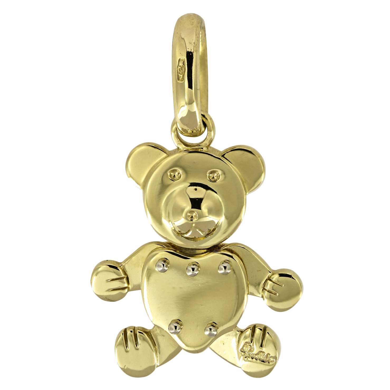 orsetto pomellato oro e diamanti