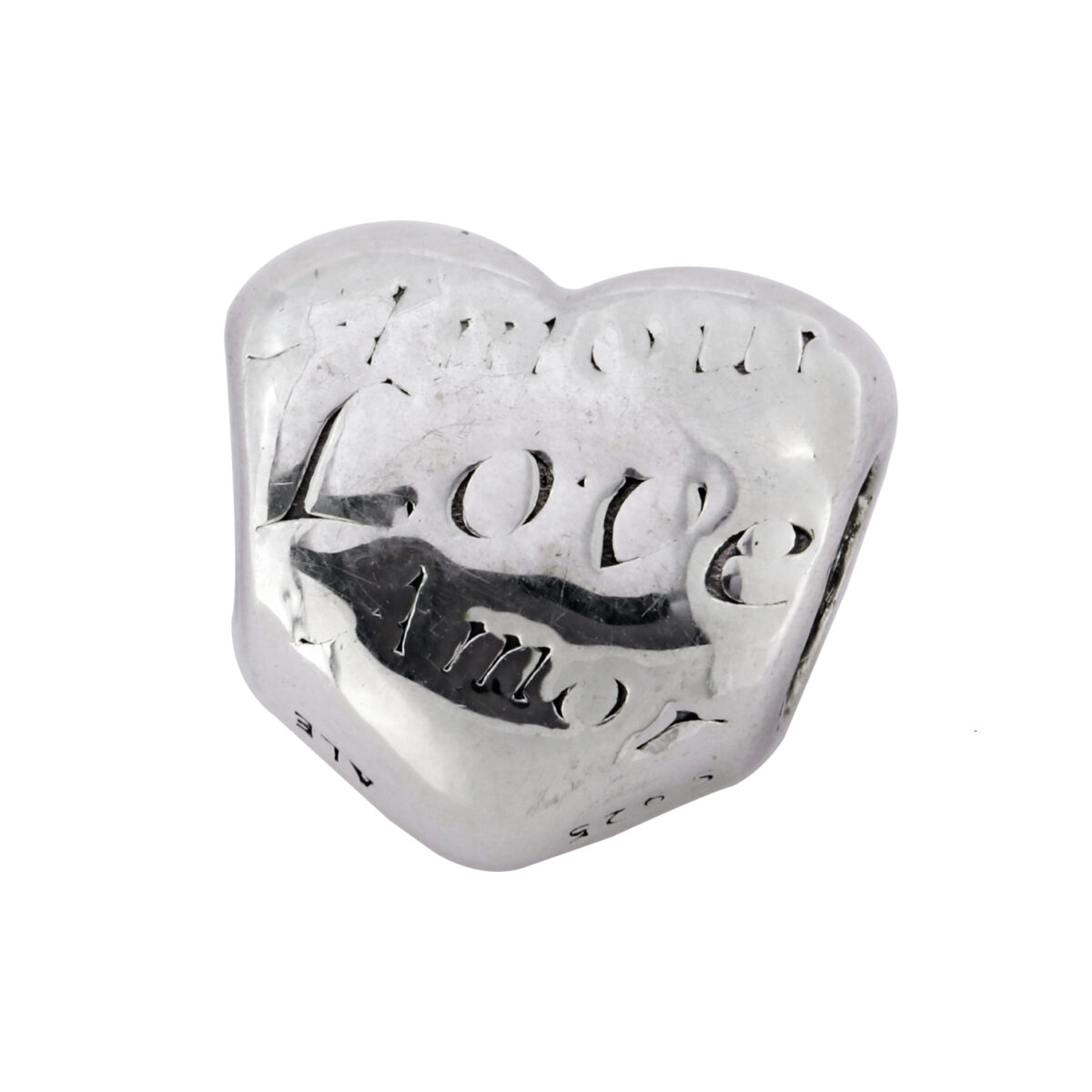 Charm Cuore con scritta Love Pandora