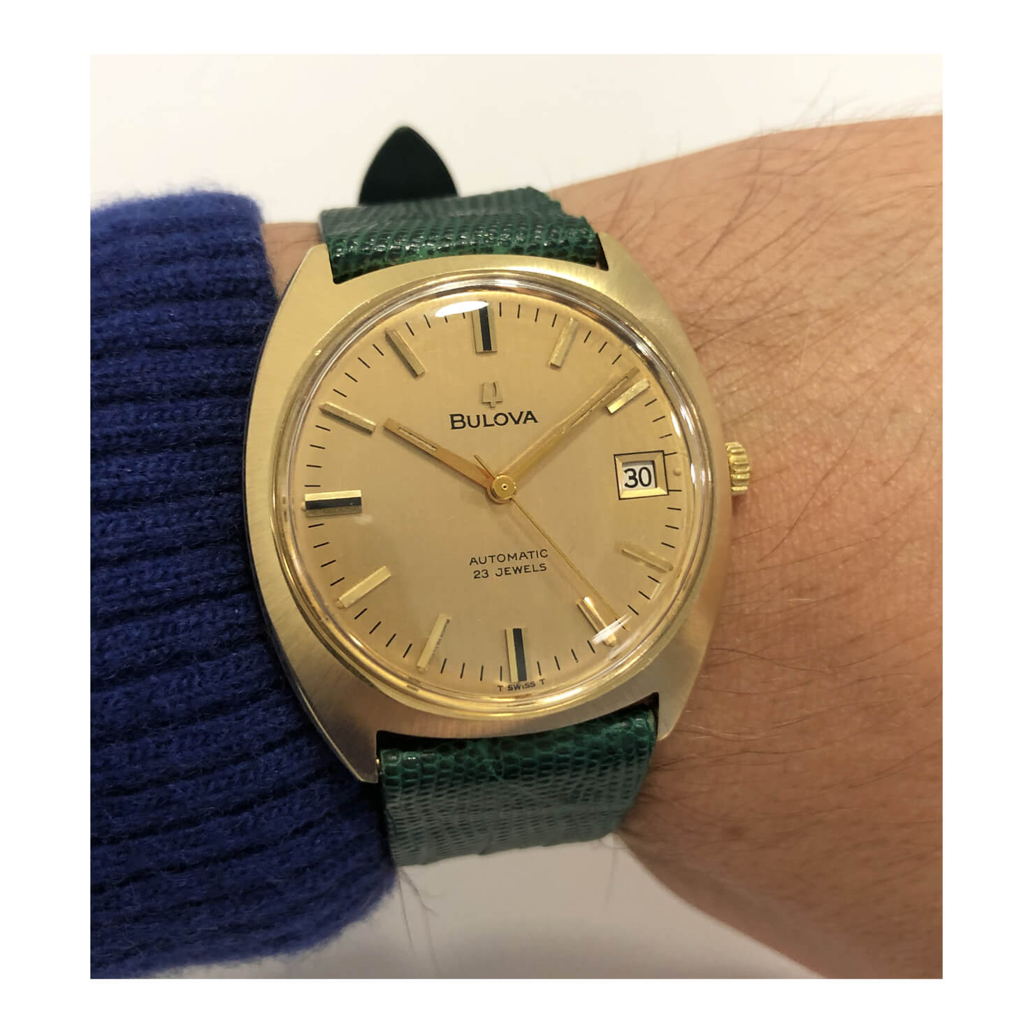 Bulova Vintage Date Gold Ref 779 ricondizionato a 990.00€