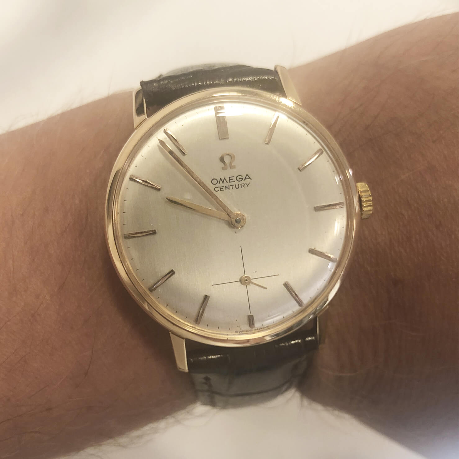 Omega Century Vintage oro 18kt 34 mm cal 269 ricondizionato a 950.00€