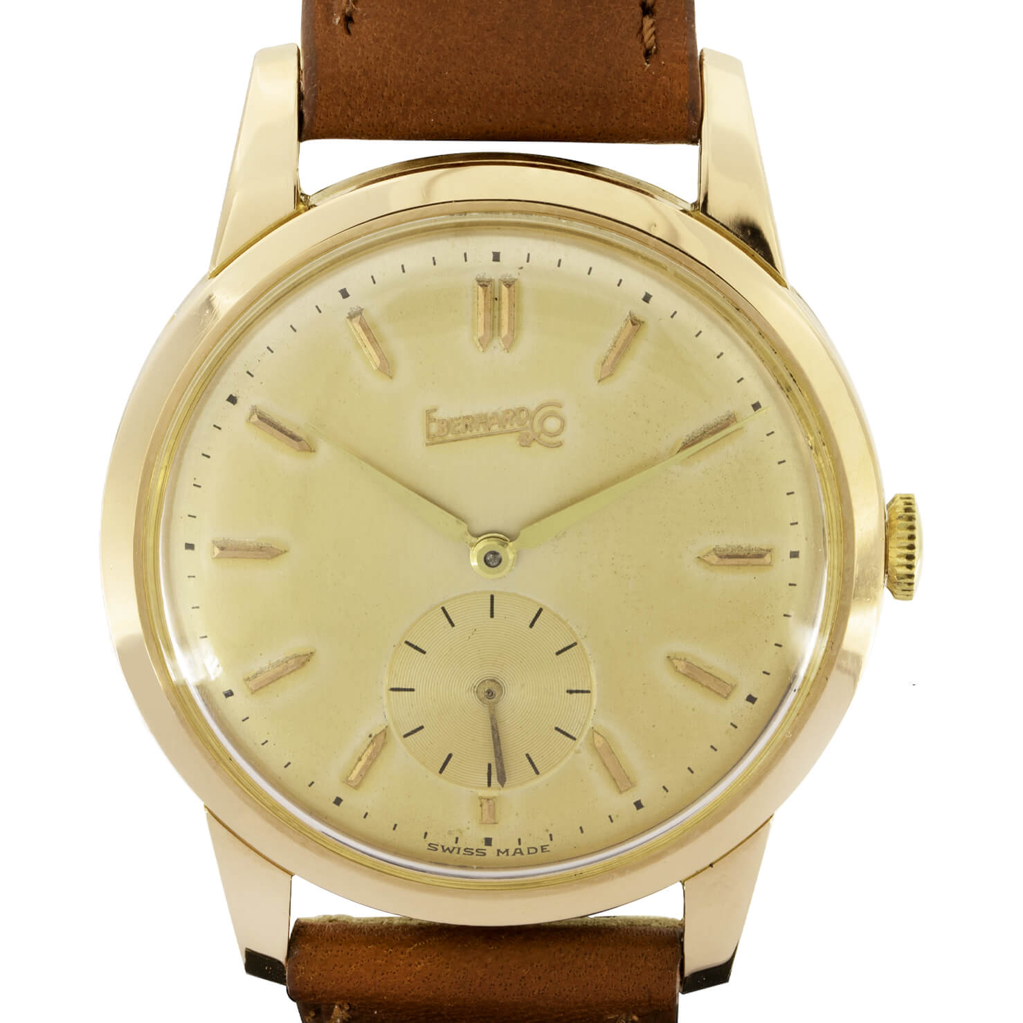 Eberhard \u0026 Co. Calatrava Vintage 18kt 36mm ultra piatto ref 12067  ricondizionato a 1,100.00€
