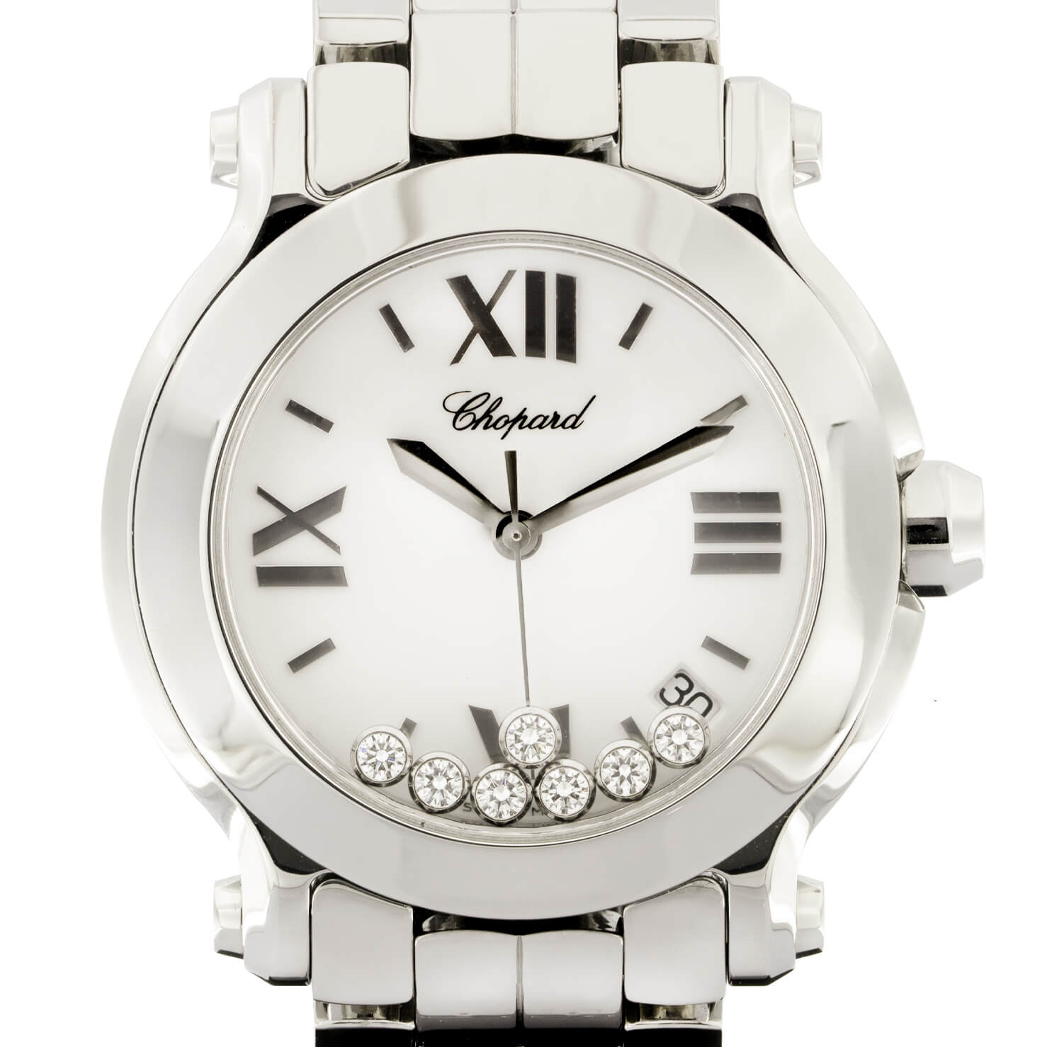 Chopard Happy Sport Diamond 36mm ref 278477-3001 ricondizionato a 4,200.00€