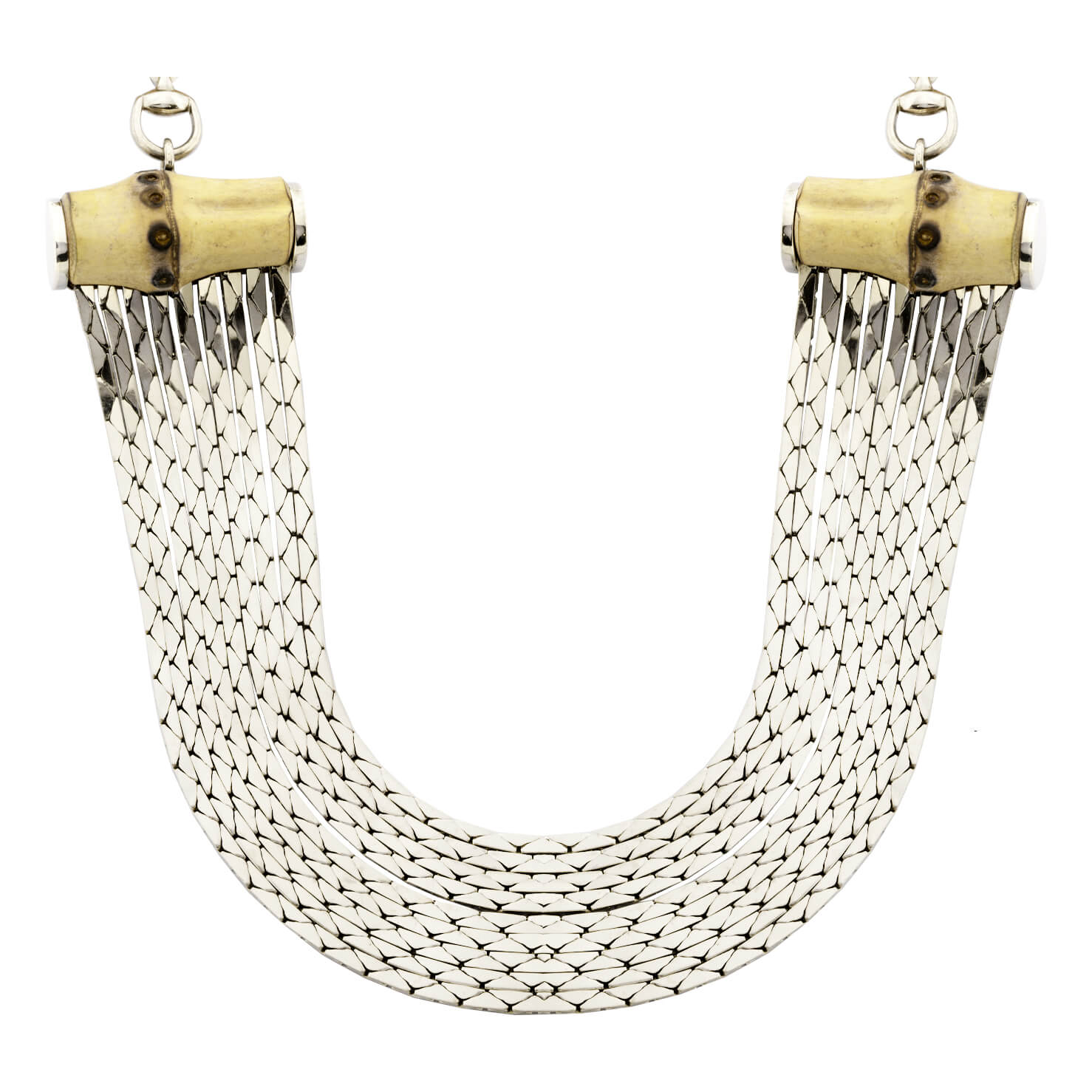 Collana Gucci in argento e bamboo ricondizionato a 750.00€