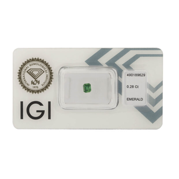 Smeraldo 0,28ct certificato IGI