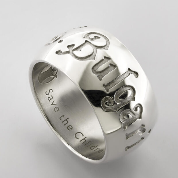 Anello Bulgari save the children in argento 925%