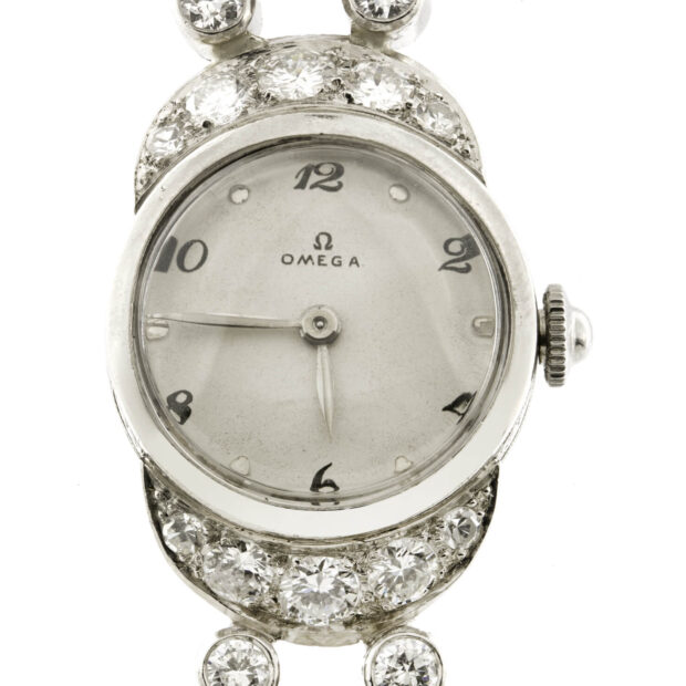 Omega Lady bell’epoque platinum Diamond