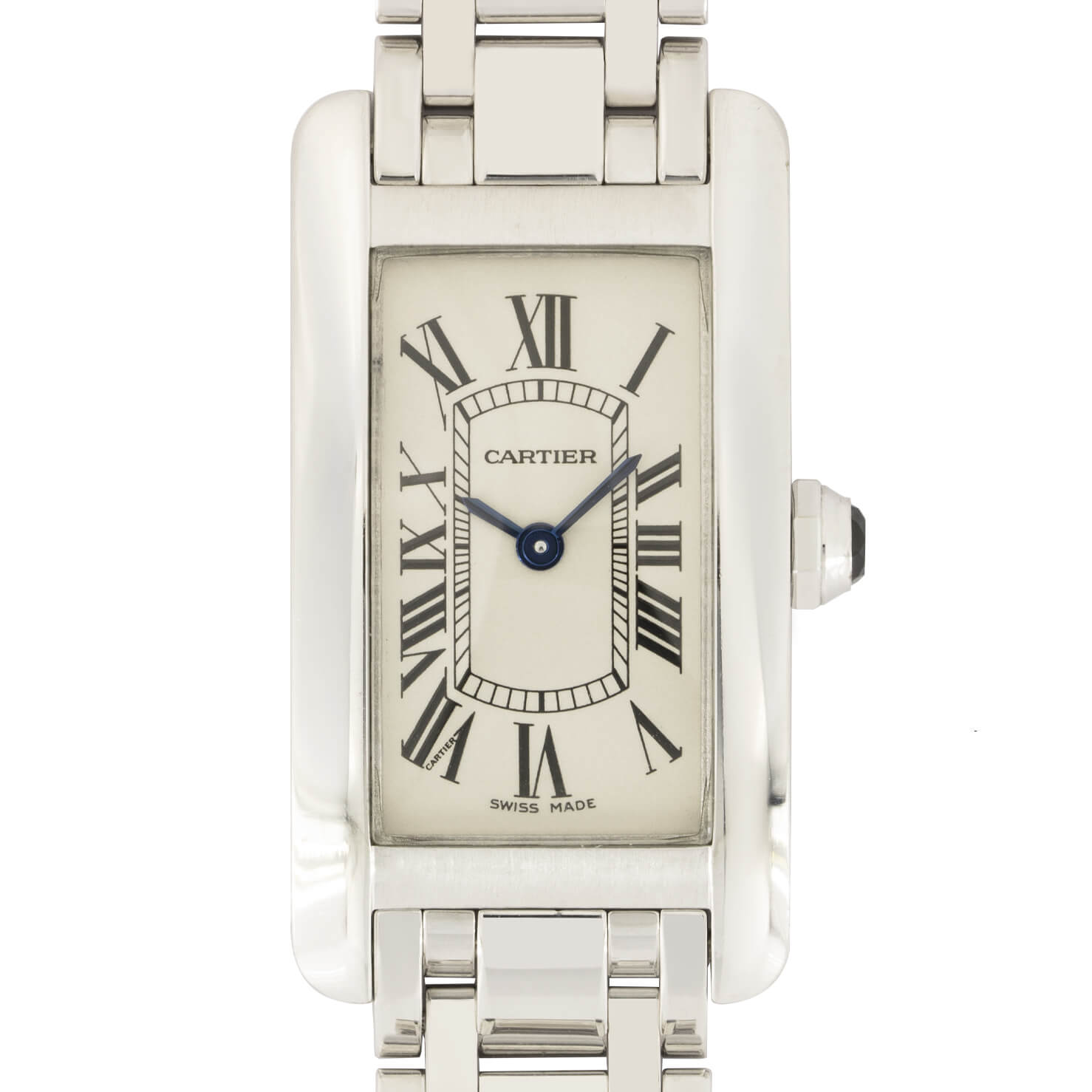 Cartier tank Americaine 18kt white gold ref 2489 ricondizionato a 6 600.00