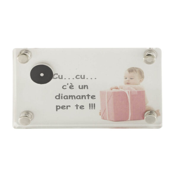 Diamante taglio rotondo brillante 0,03ct certificato ORODUE