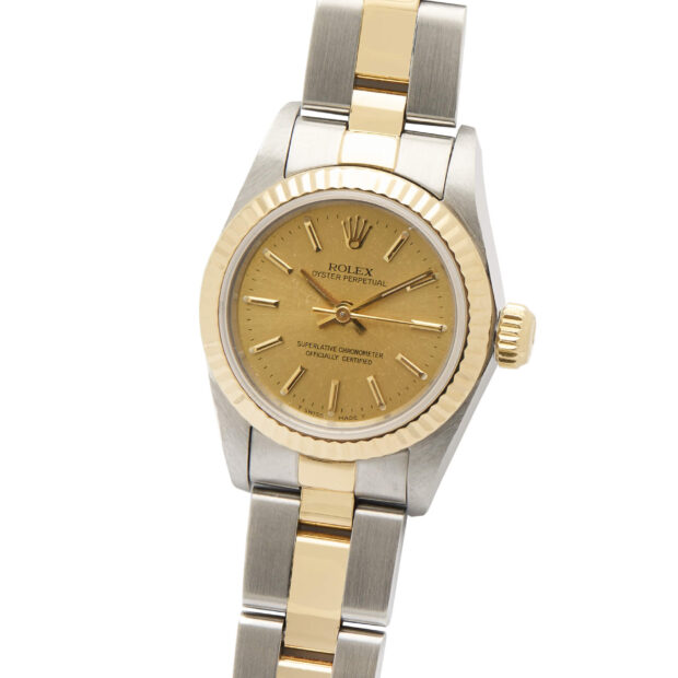 Rolex Oyster Perpetual Lady ref 67193 steel and gold full set