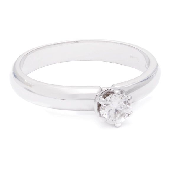 Anello solitario montatura Damiani con diamante 0,25ct