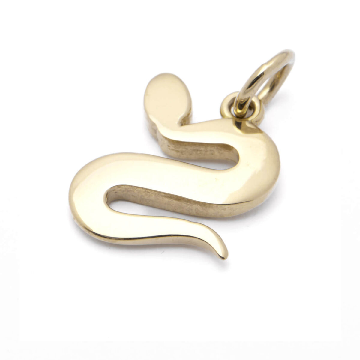 Ciondolo Dodo serpente in oro giallo