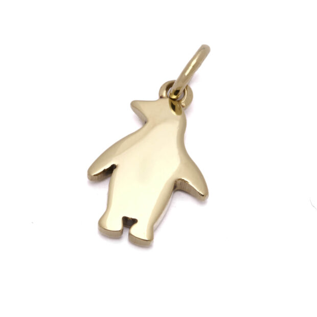 Ciondolo Dodo Pinguino in oro giallo