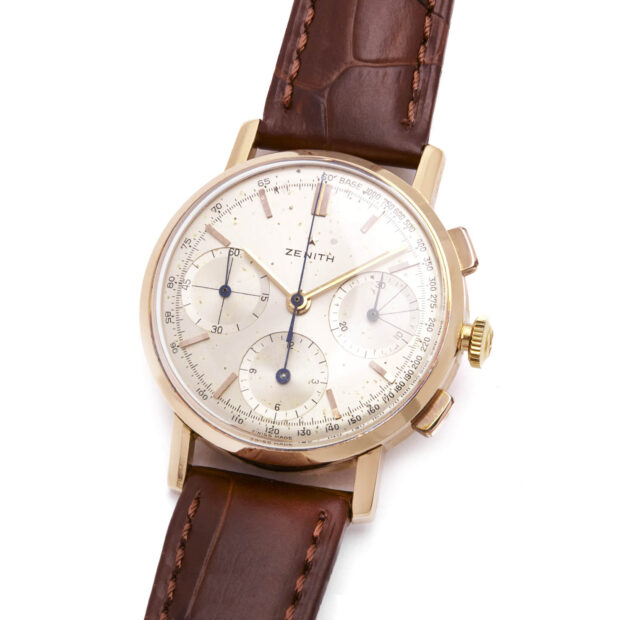 Zenith Stellina Chronograph Tricompax caliber 146H 18kt