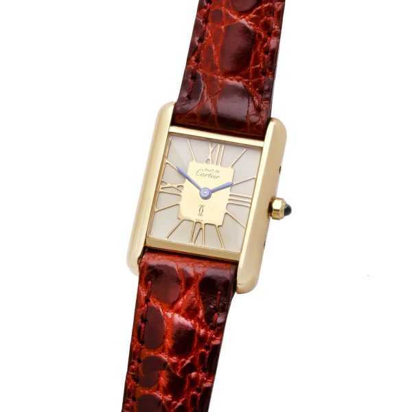 Cartier Tank Vermeil Lady Must de Cartier Ref 366001