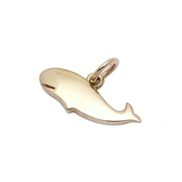 Ciondolo balena Dodo in oro giallo