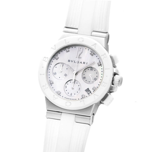 Bulgari Diagono Chronograph White Shell ref DG37SCCH