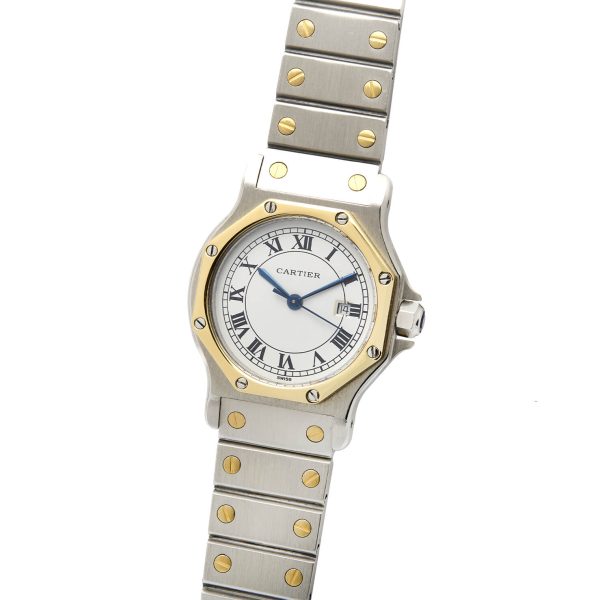 Cartier Santos Octagon steel gold automatic ref 2966