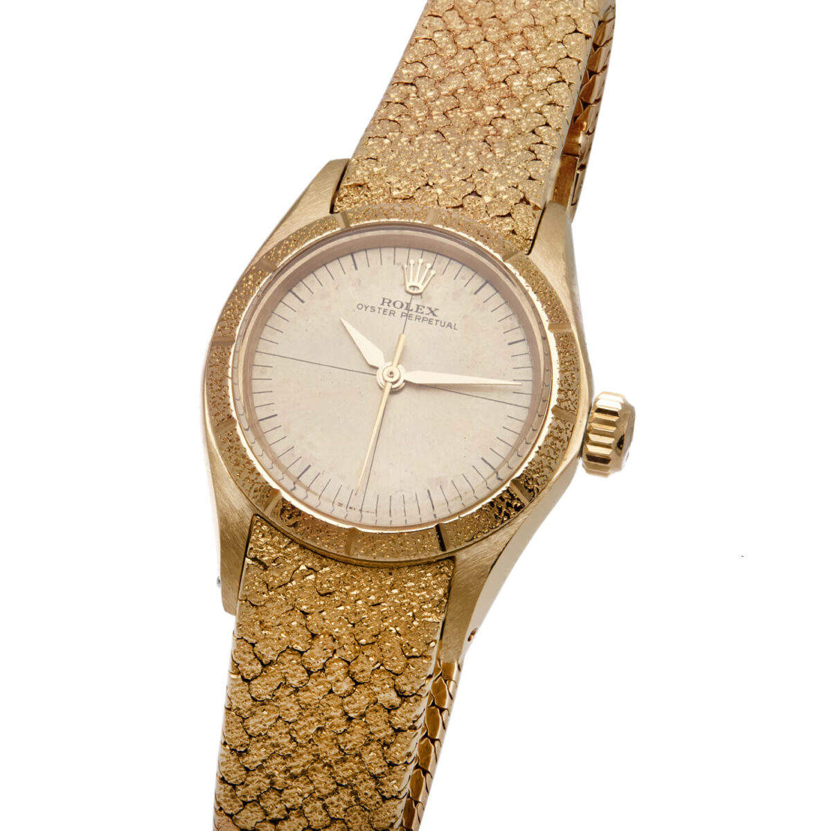 Rolex lady oyster perpetual ref 6801 25mm 18kt