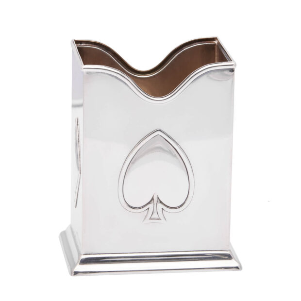 Portacarte Poker in argento 925%