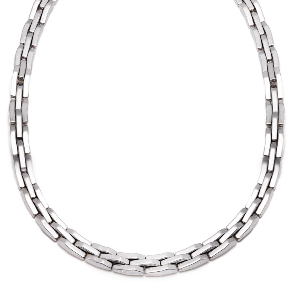 Ankh Collana Collana Uomo Con Ciondolo Croce Gotica E Ali D'angelo - Acciaio Inox, Lunghezza 25 Pollici, Argento Collana Biker Acciaio Inox Croce Gotica Ali Angelo - Foto 7