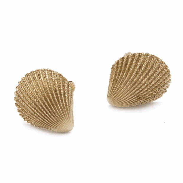 Orecchini conchiglia Tiffany in oro giallo 14kt