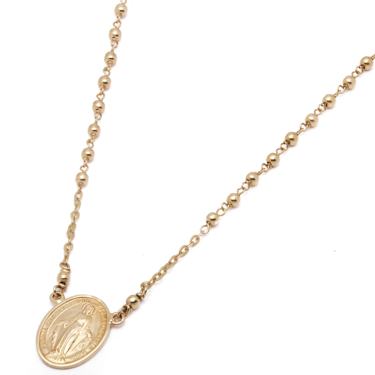 Collana Rosario in oro giallo