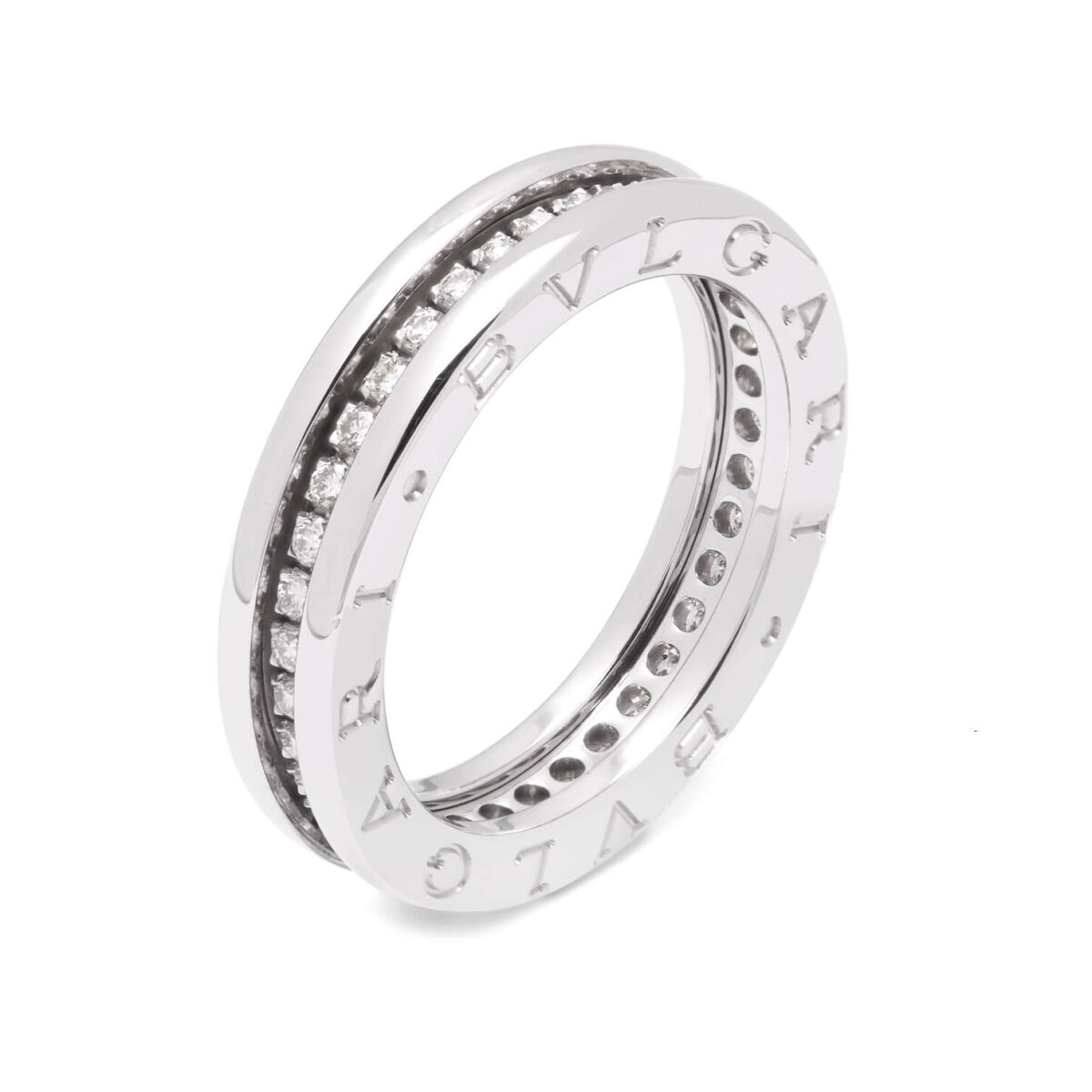 Fede Bulgari Bzero1 in oro bianco e diamanti