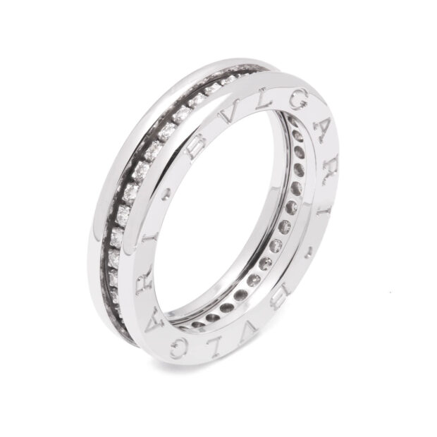 Fede Bulgari Bzero1 in oro bianco e diamanti