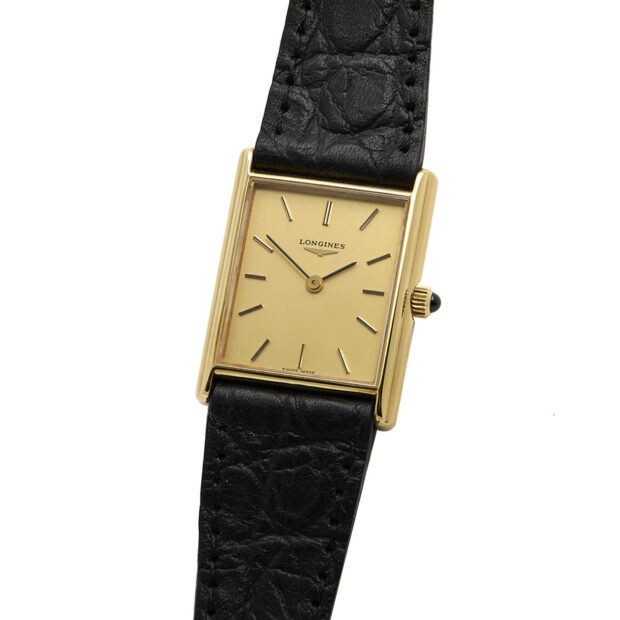 Longines Tank oro 18kt 24mm manual cal L817-L