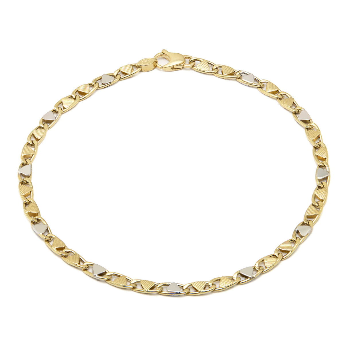 Bracciale Cerini in oro giallo e bianco