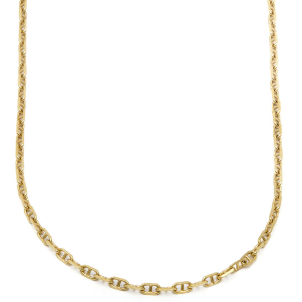 Collana in oro giallo maglia marinara
