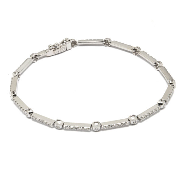 Bracciale Tennis in oro bianco e diamanti 0,52ct tot
