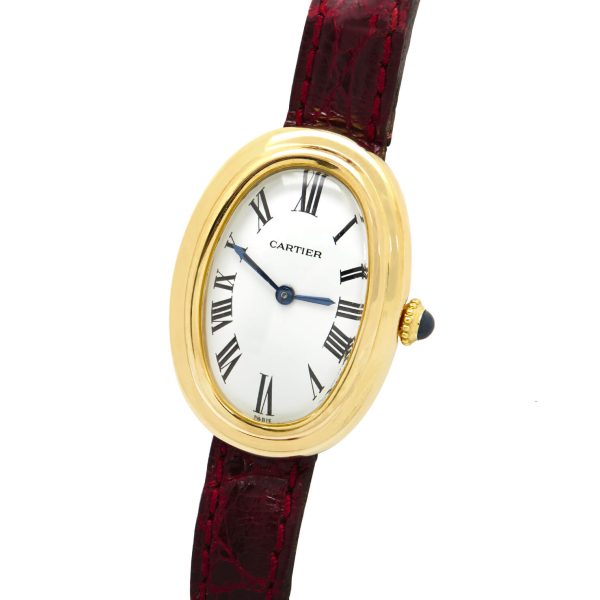 Cartier Baignoire Manual yellow gold Paris dial ref 78094
