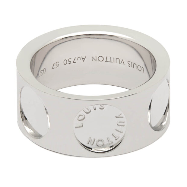 Anello Louis Vuitton Empreinte oro bianco 18kt