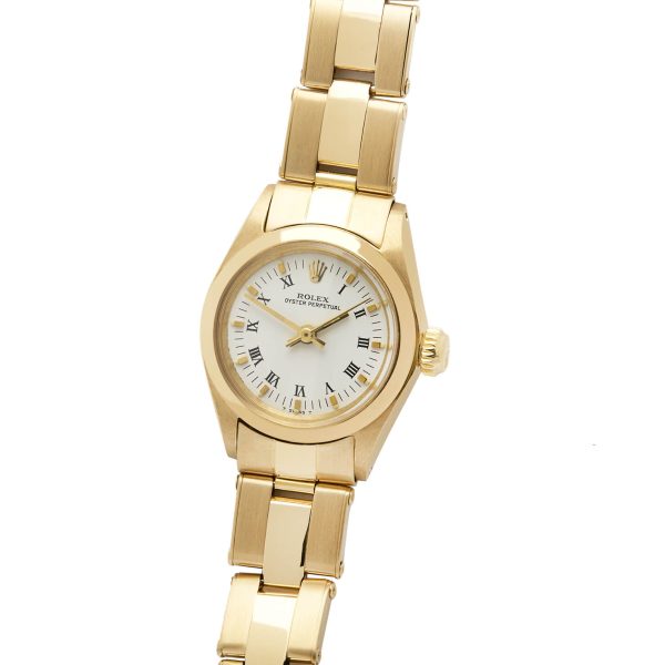 Rolex Oyster Perpetual lady 18kt 25mm ref 6618