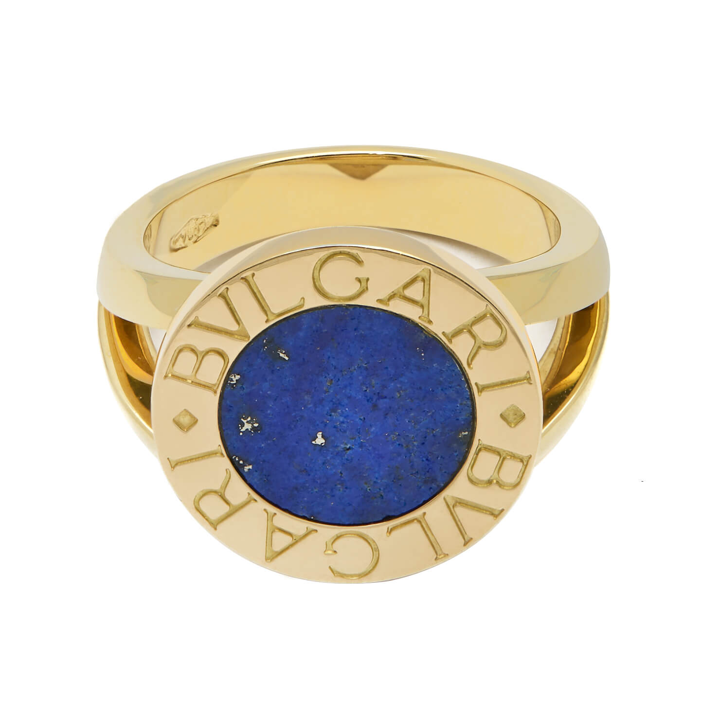 Anello Bulgari Bulgari con Lapis in oro giallo 18kt