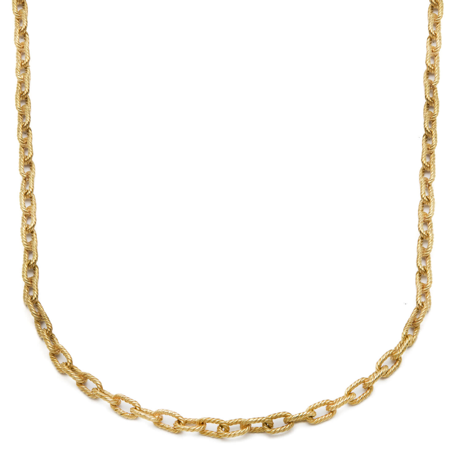Collana Marchisio Napoleone con maglia intrecciata in oro giallo 18kt