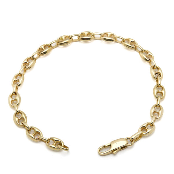 Bracciale maglia marinara in oro giallo 18kt