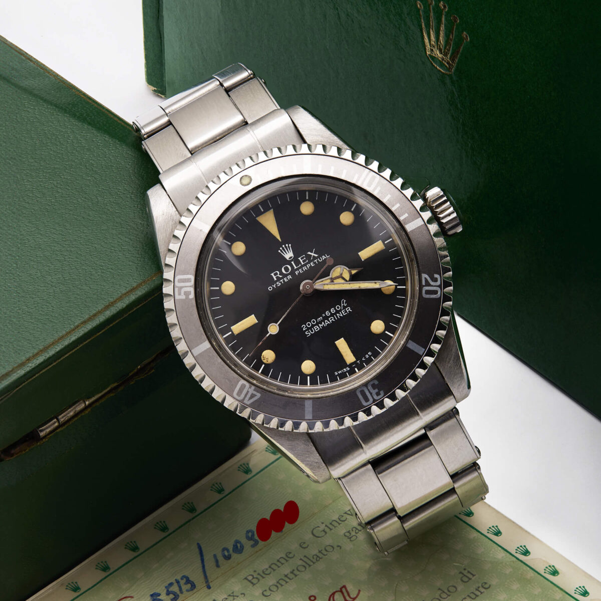 Rolex Submariner No Date 5513 Fullset