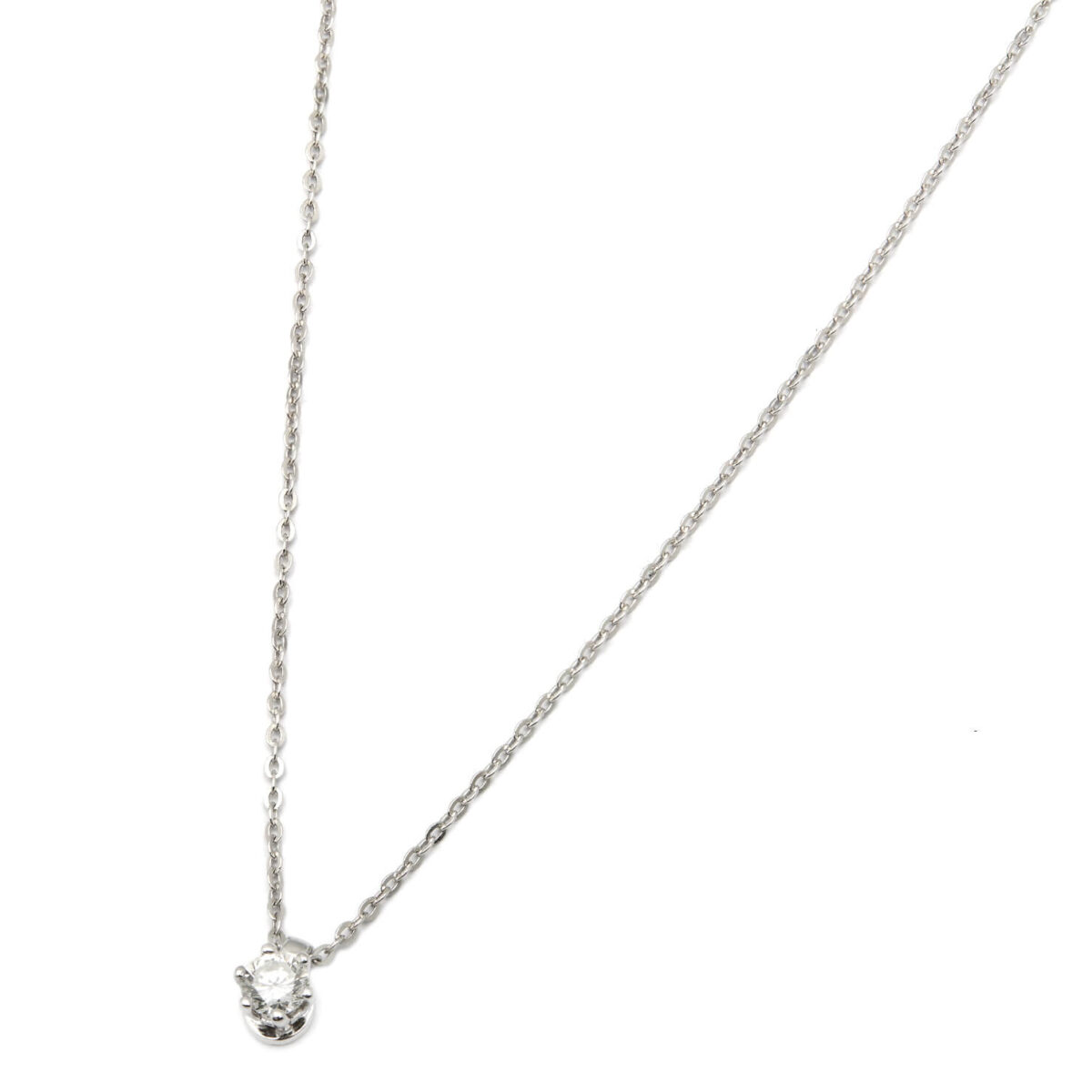 Catenina punto luce Salvini in oro bianco e diamante 0,15ct