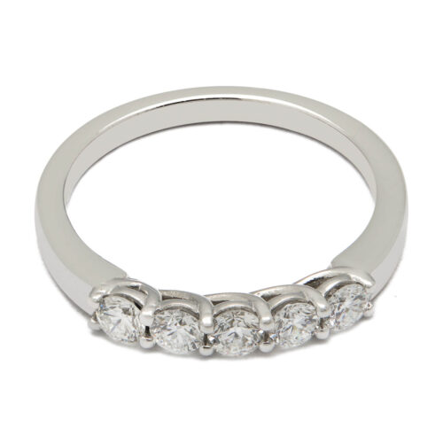 Anello veretta con diamanti 0,50ct