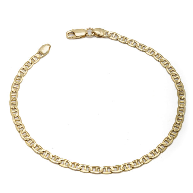 Bracciale maglia traversino in oro giallo 18kt