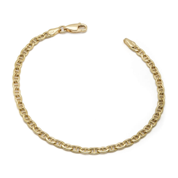 Bracciale oro giallo maglia marinara