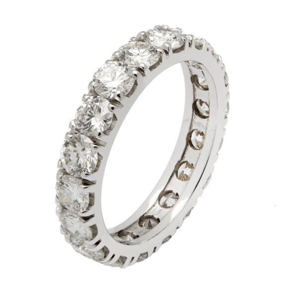 Anello eternity con diamanti 3,60ct