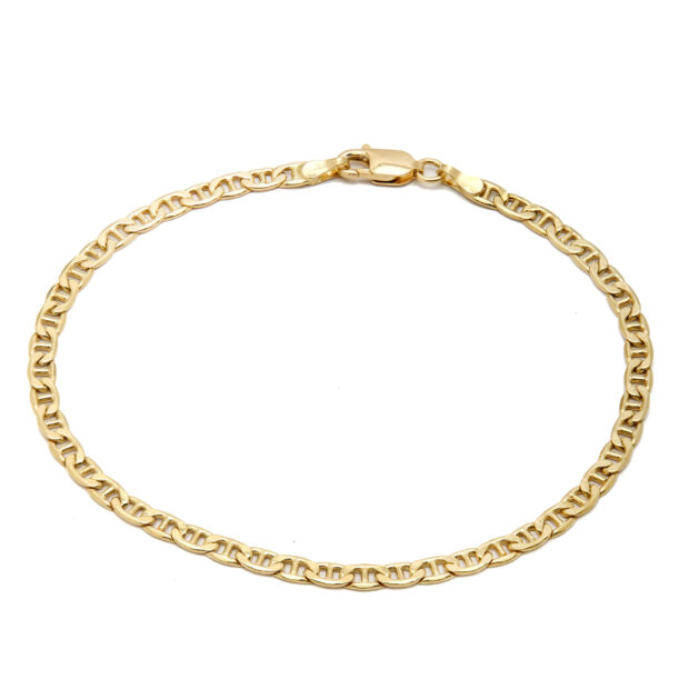 Bracciale in oro giallo maglia marinara