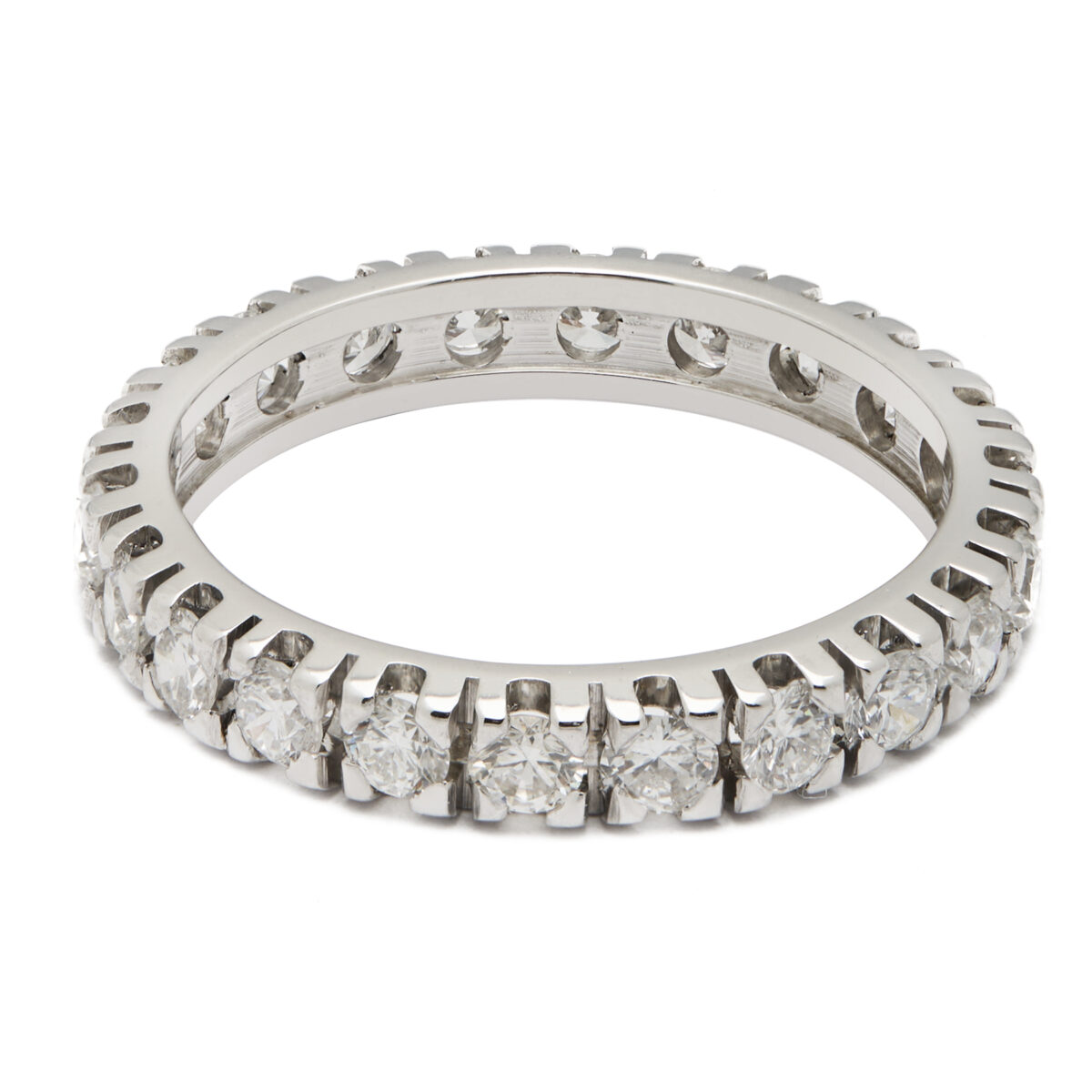 Anello eternity con diamanti 0,88ct