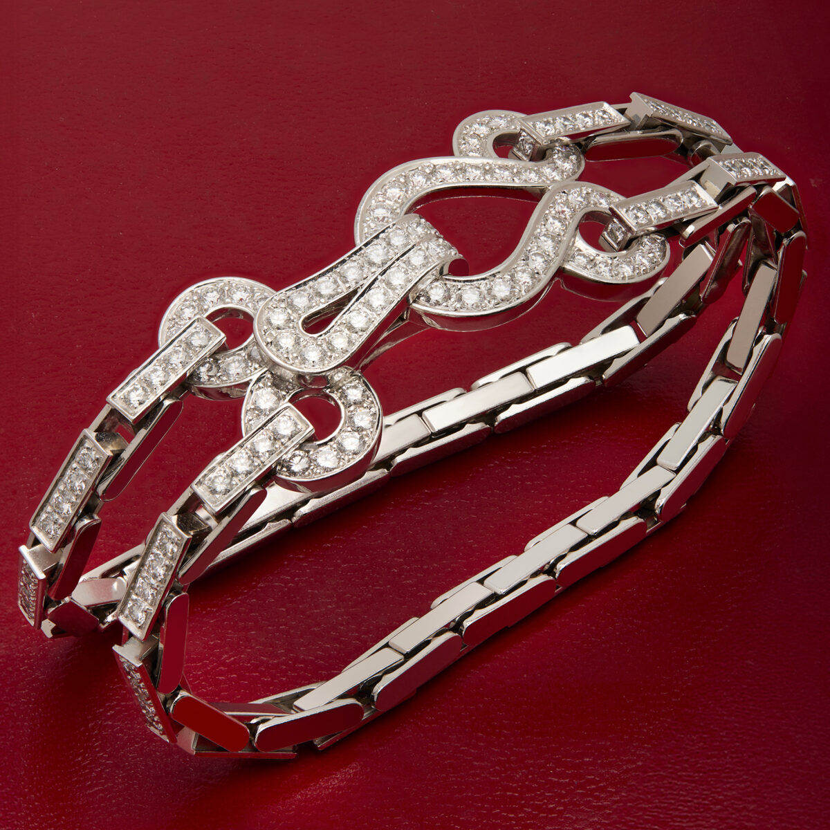 Bracciale Cartier a grafe double diamanti