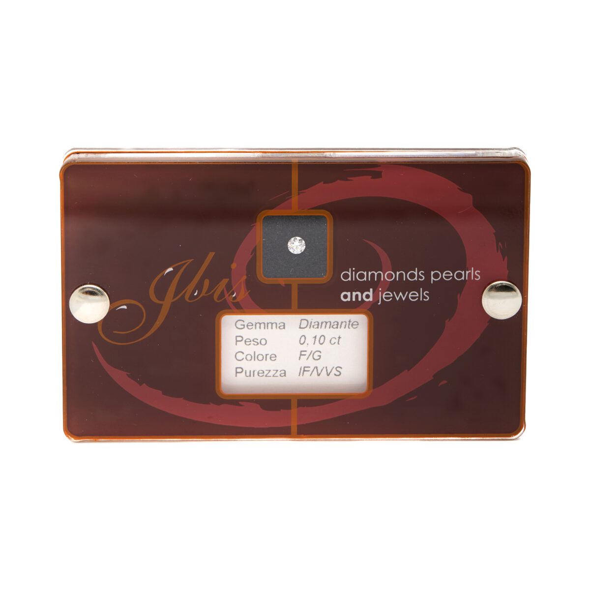 Diamante blisterato taglio round 0,10ct