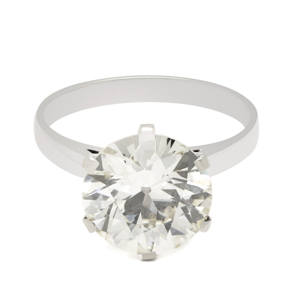 Anello solitario con diamante 3,61ct