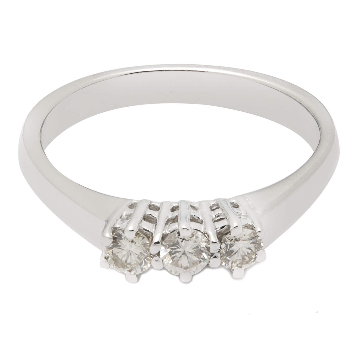 Anello trilogy con diamanti 0,30ct
